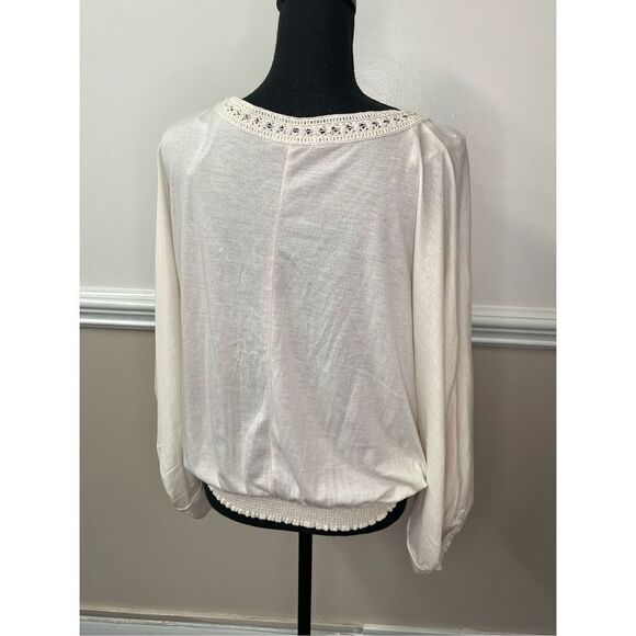 Gimmicks Buckle Oversized Dolman Lace-Up Top Size X-Small - Picture 4 of 6